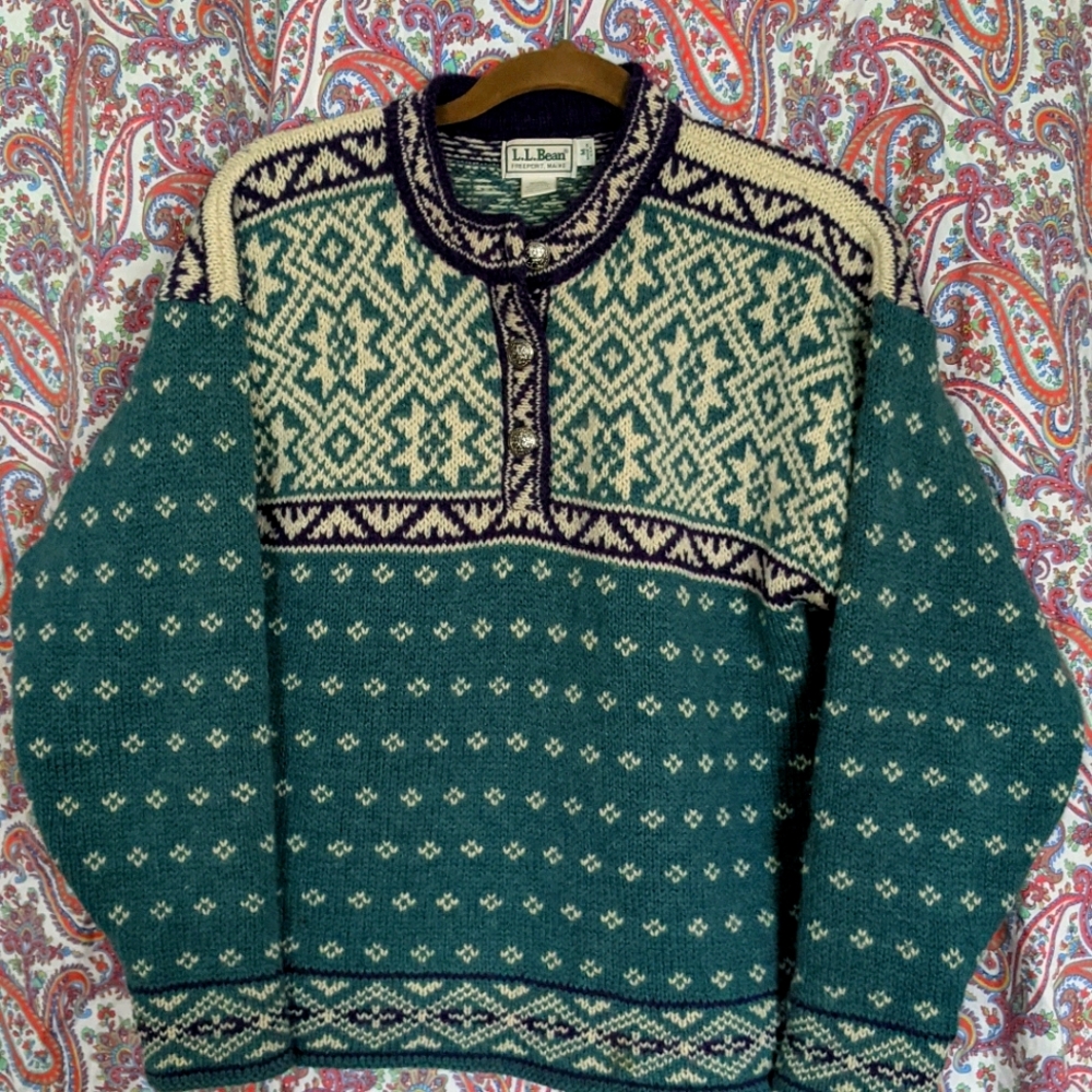 Vintage LL Bean Scandinavian Style Sweater